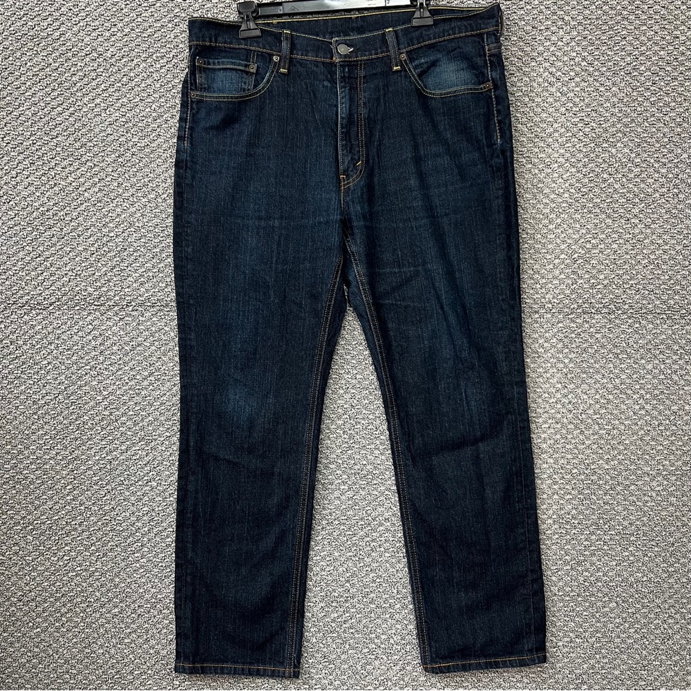 Signature by Levi Strauss Relaxed Blue Jeans with Deep Indigo Wash